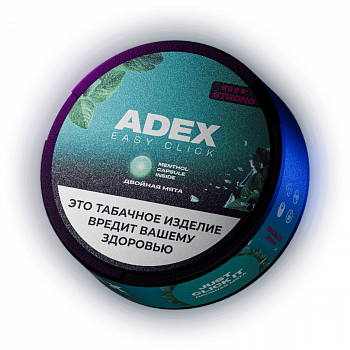 Купить Жевательный табак ADEX CLICK Ultra Strong "Double Mint" 9гр Жевательный табак ADEX CLICK Ultra Strong "Double Mint" 9гр