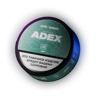 Купить Жевательный табак ADEX SLIM STRONG "Mint" Жевательный табак ADEX SLIM STRONG "Mint"